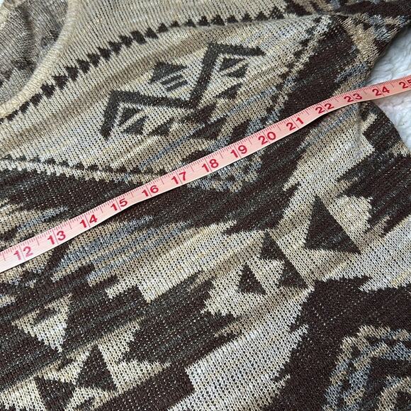 Denim & Supply Ralph Lauren Brown Cream Western Knit Sweater Geometric CA13 - Picture 7 of 12